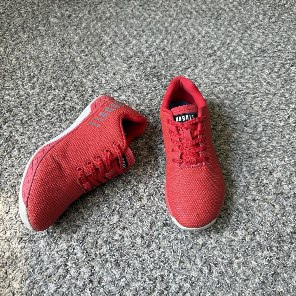 Nobull Womens Size 9 Outwork SuperFabric Trainer Red Athletic Shoe Sneaker READ